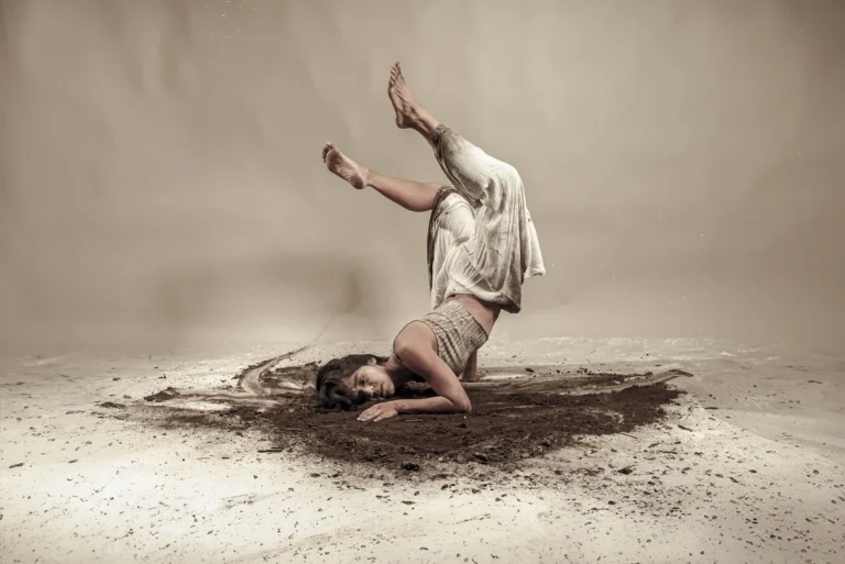 Upside down on the earth